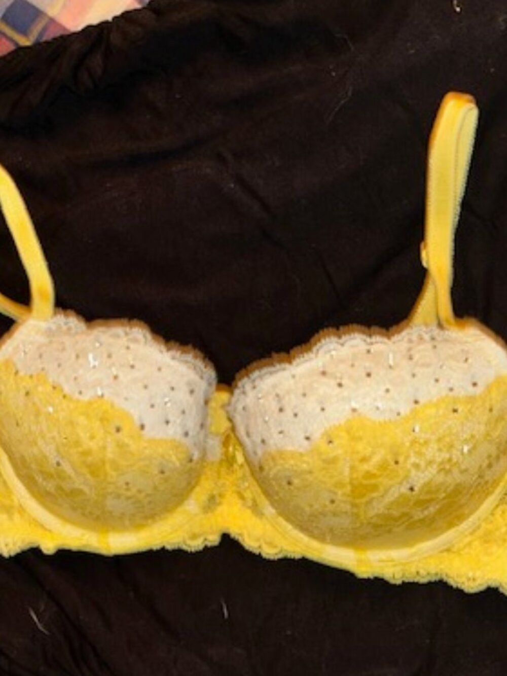 Victorias secret bra size 34C 34 C Bra womens dream angels lined demi lace - Picture 3 of 5